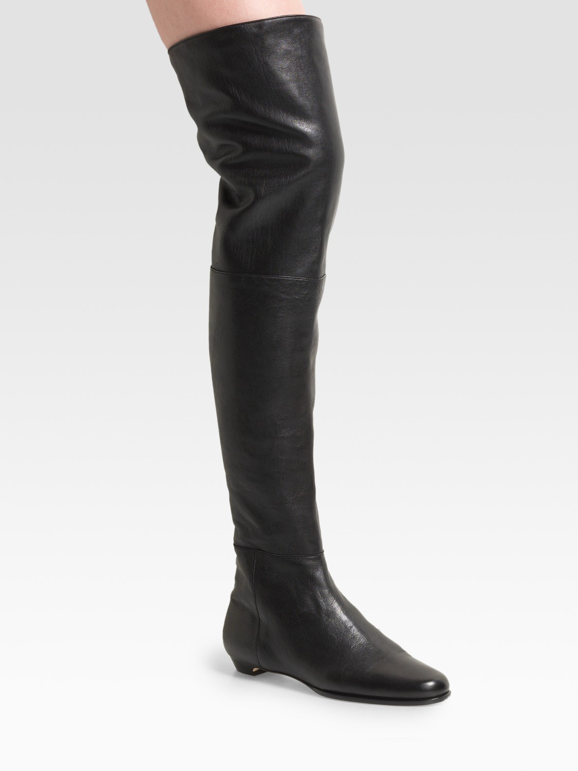 jimmy choo leather over the knee boots