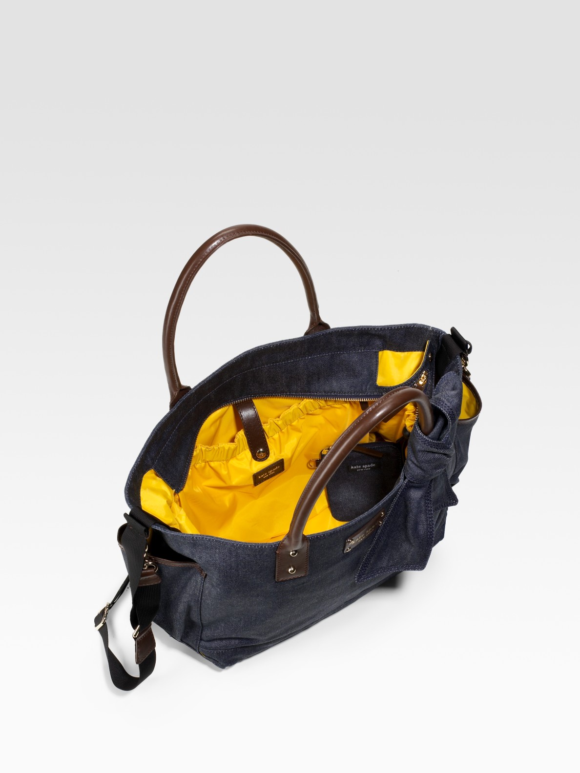 kate spade denim bucket bag