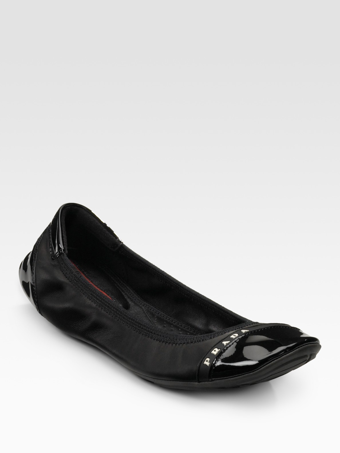 Prada Ballet Flats With Bow Online Sale, UP TO 68% OFF