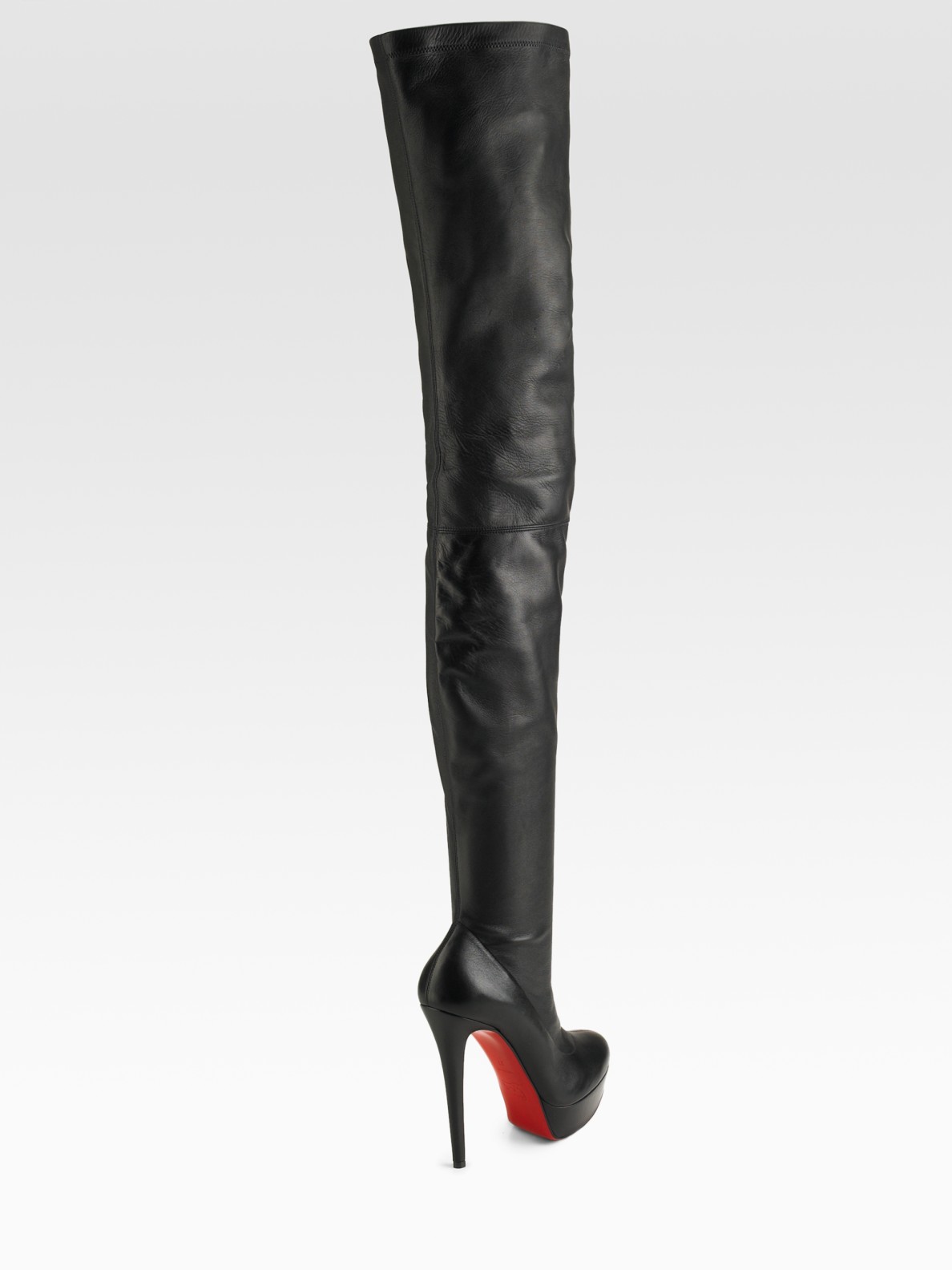Christian Louboutin Gazolina Over-the-knee Boots in Black | Lyst