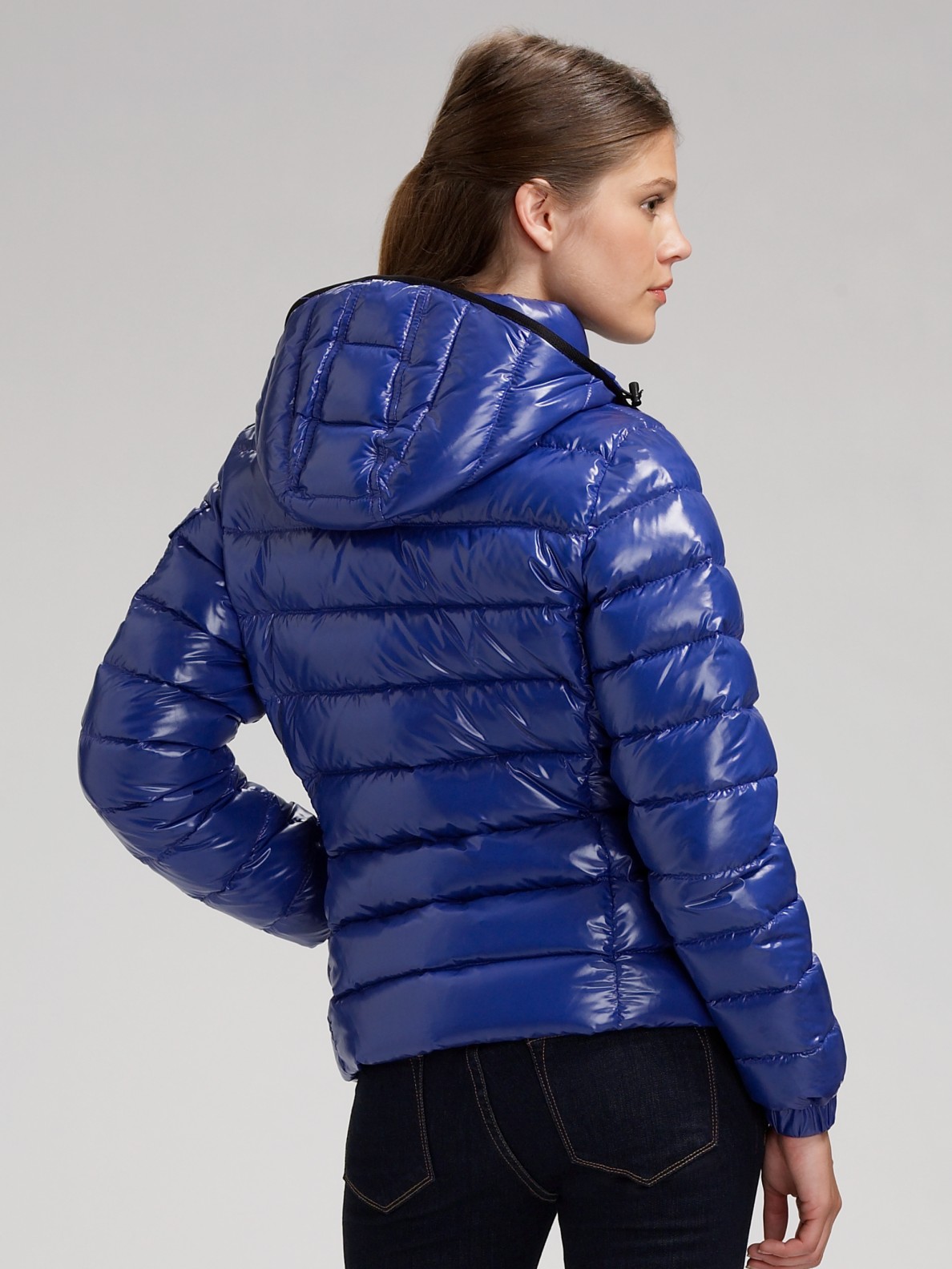 Lyst - Moncler Bady Hooded Down Jacket in Blue