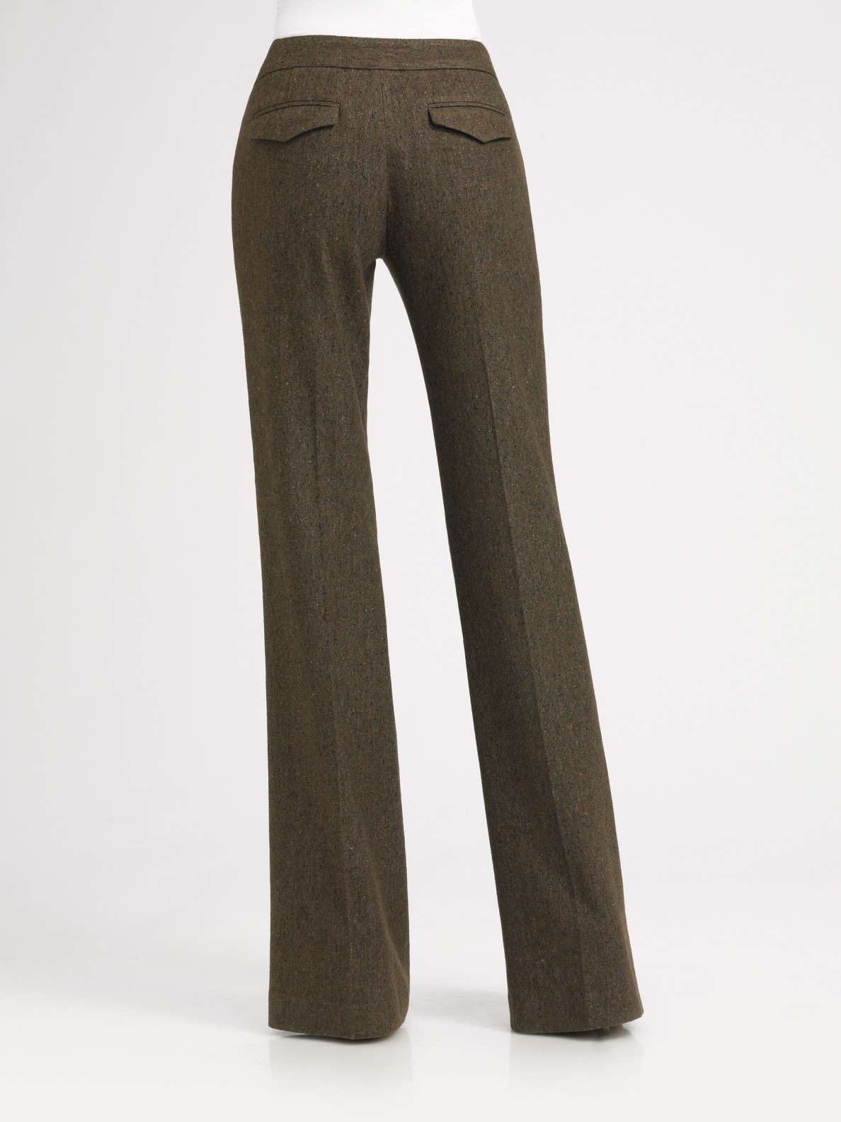 Lyst - Theory Tensley Donegal Tweed Pants in Green