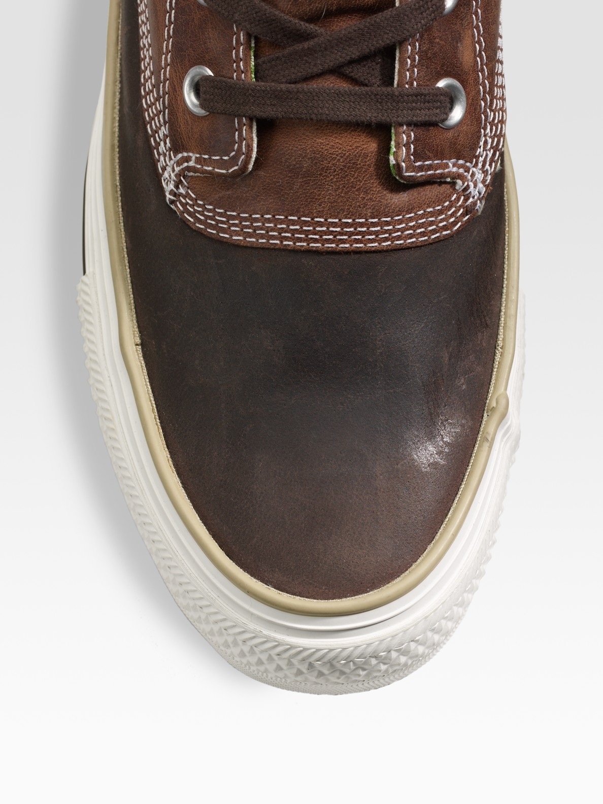 Converse Chuck Taylor Leather Duck Ankle Boots in Brown for Men | Lyst
