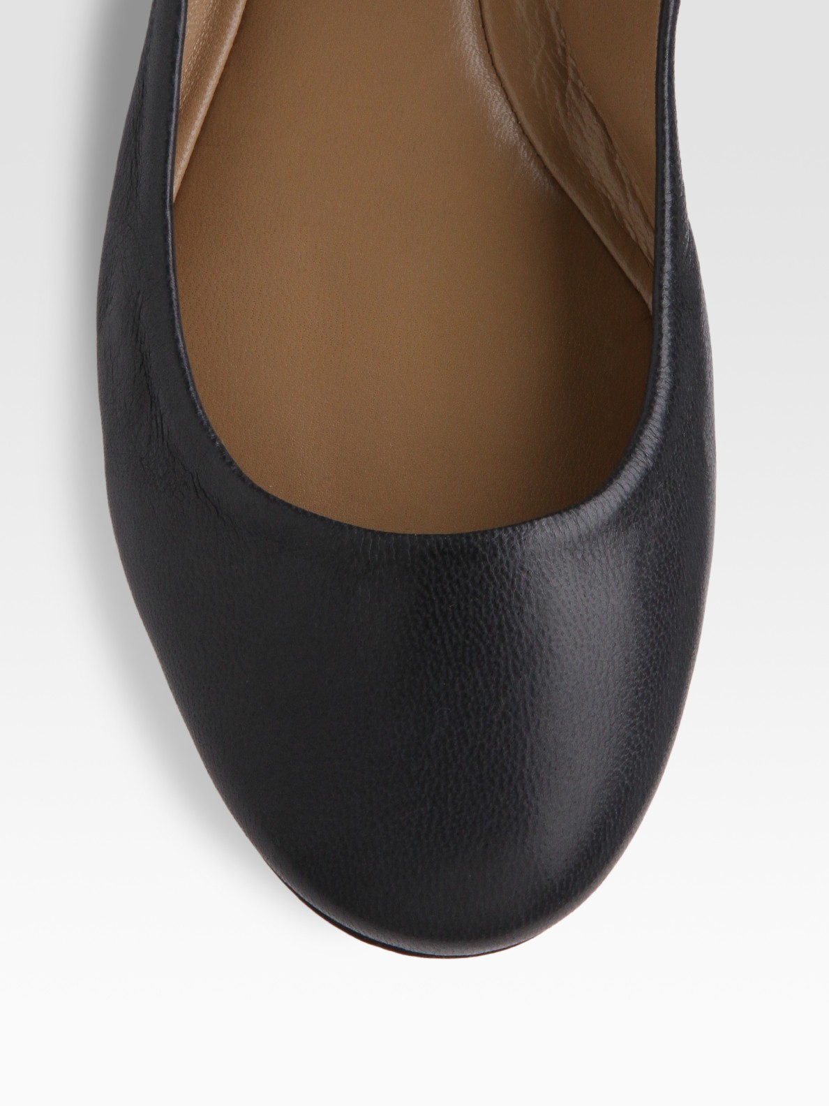 Chloé Ankle-wrap Ballet Flats in Black - Lyst