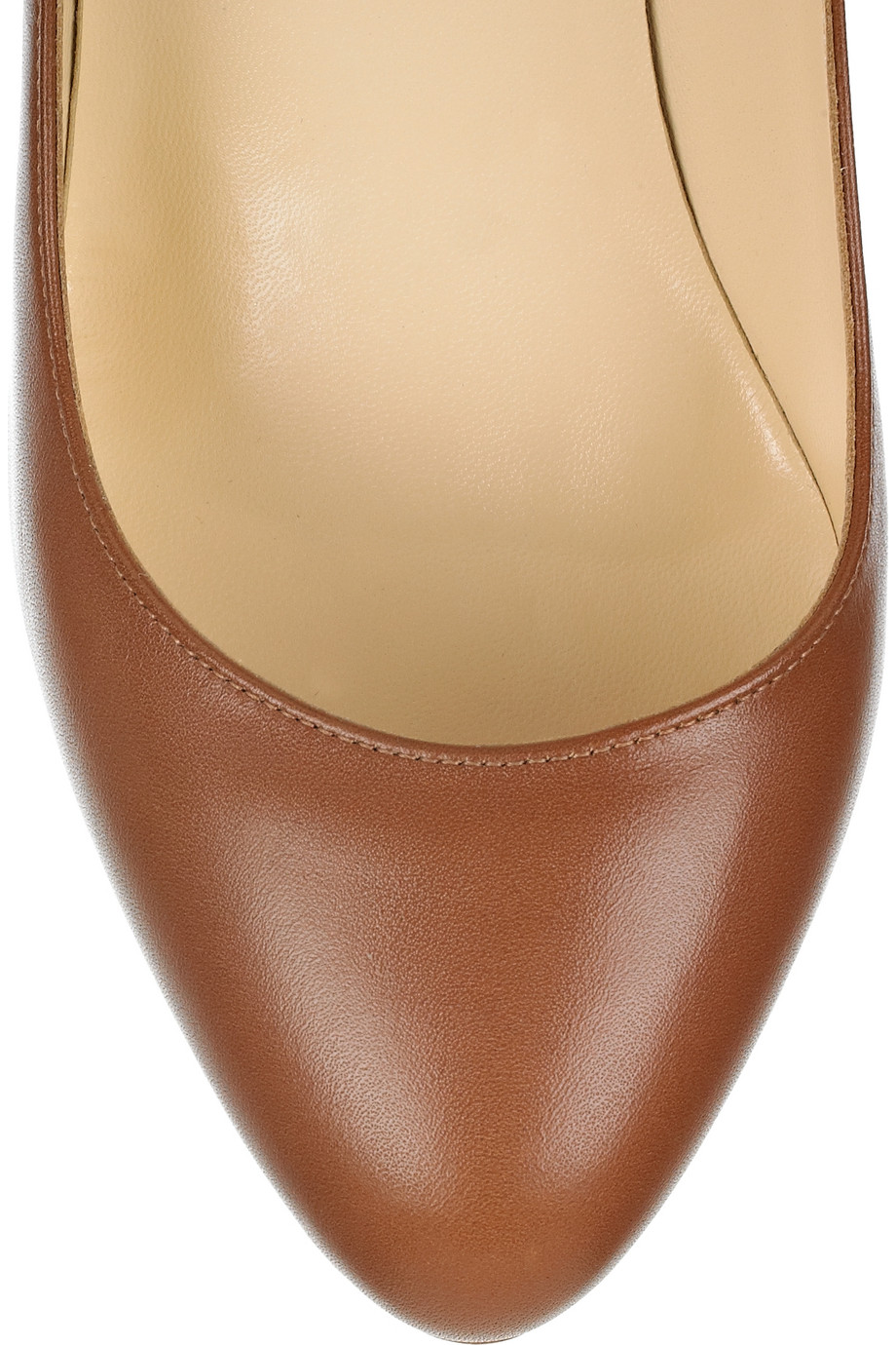 Christian louboutin Declic 120 Leather Pumps in Brown (cognac) | Lyst