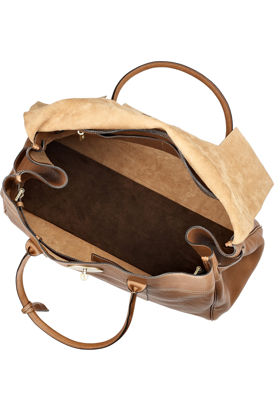 Mulberry, a brown leather 'Calder Tote' weekend bag. - Bukowskis