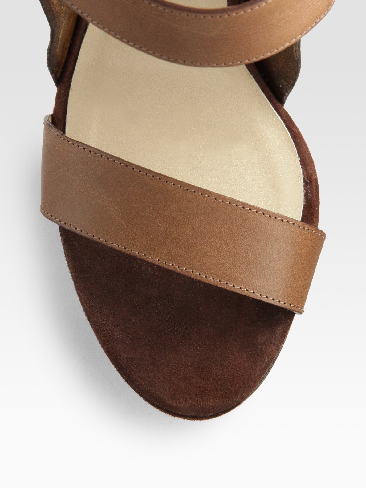 Jimmy Choo Halley Platform Sandals in Brown - Lyst