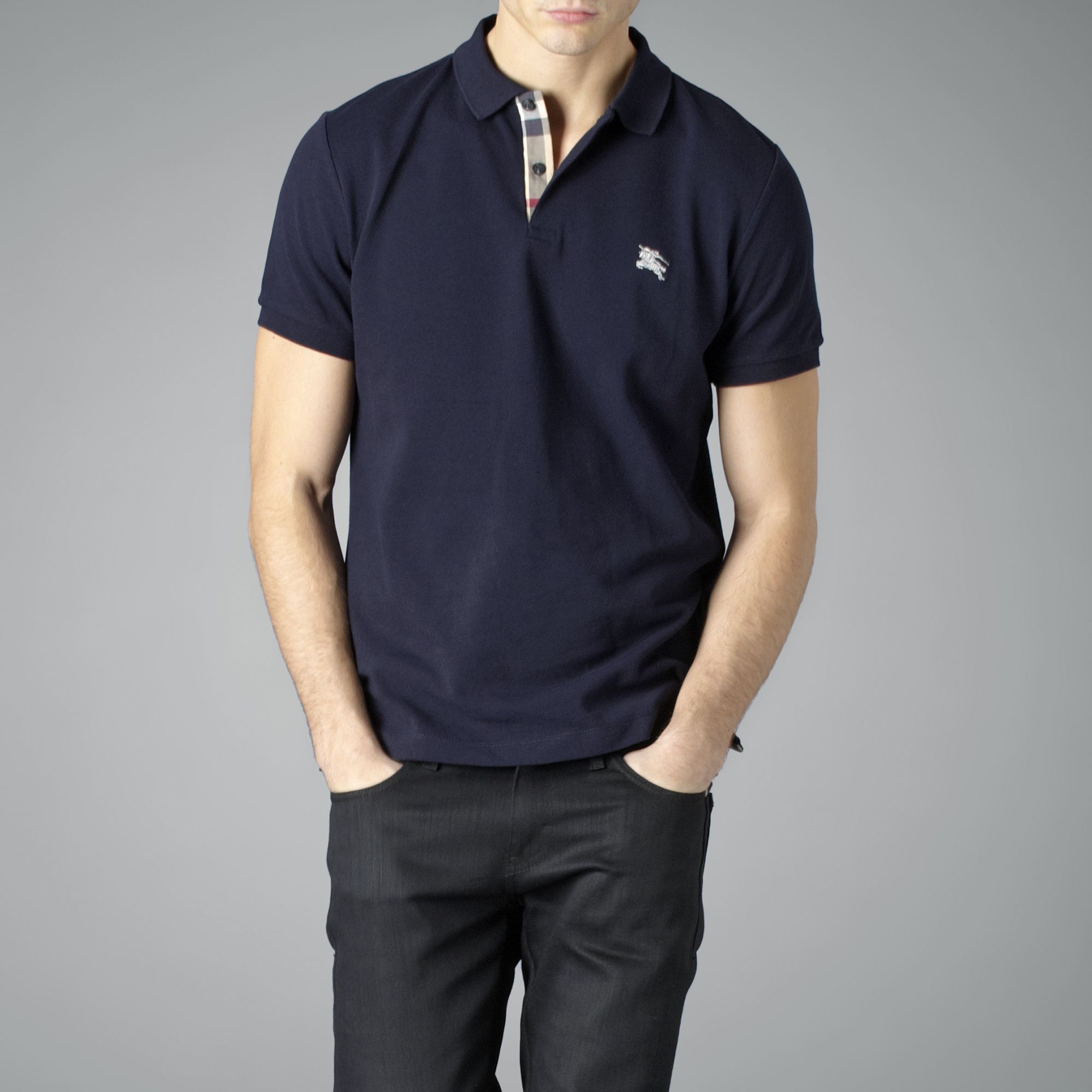 burberry polo navy