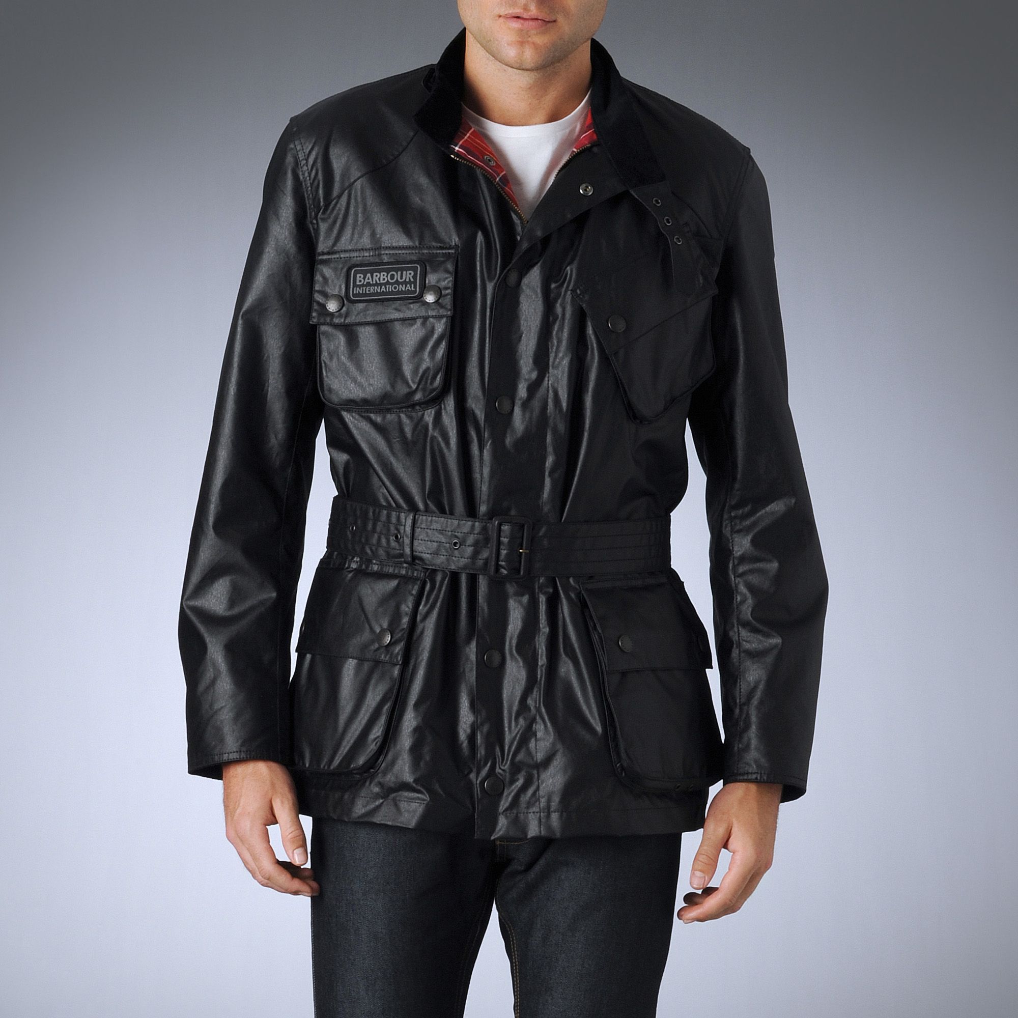 Barbour International Antique Motorcycle Jacket in Black for Men | Lyst UK