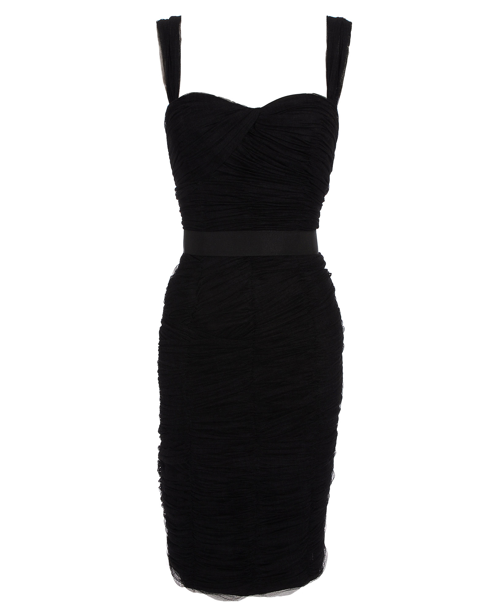 Dolce & Gabbana Tulle Corseted Dress in Black | Lyst