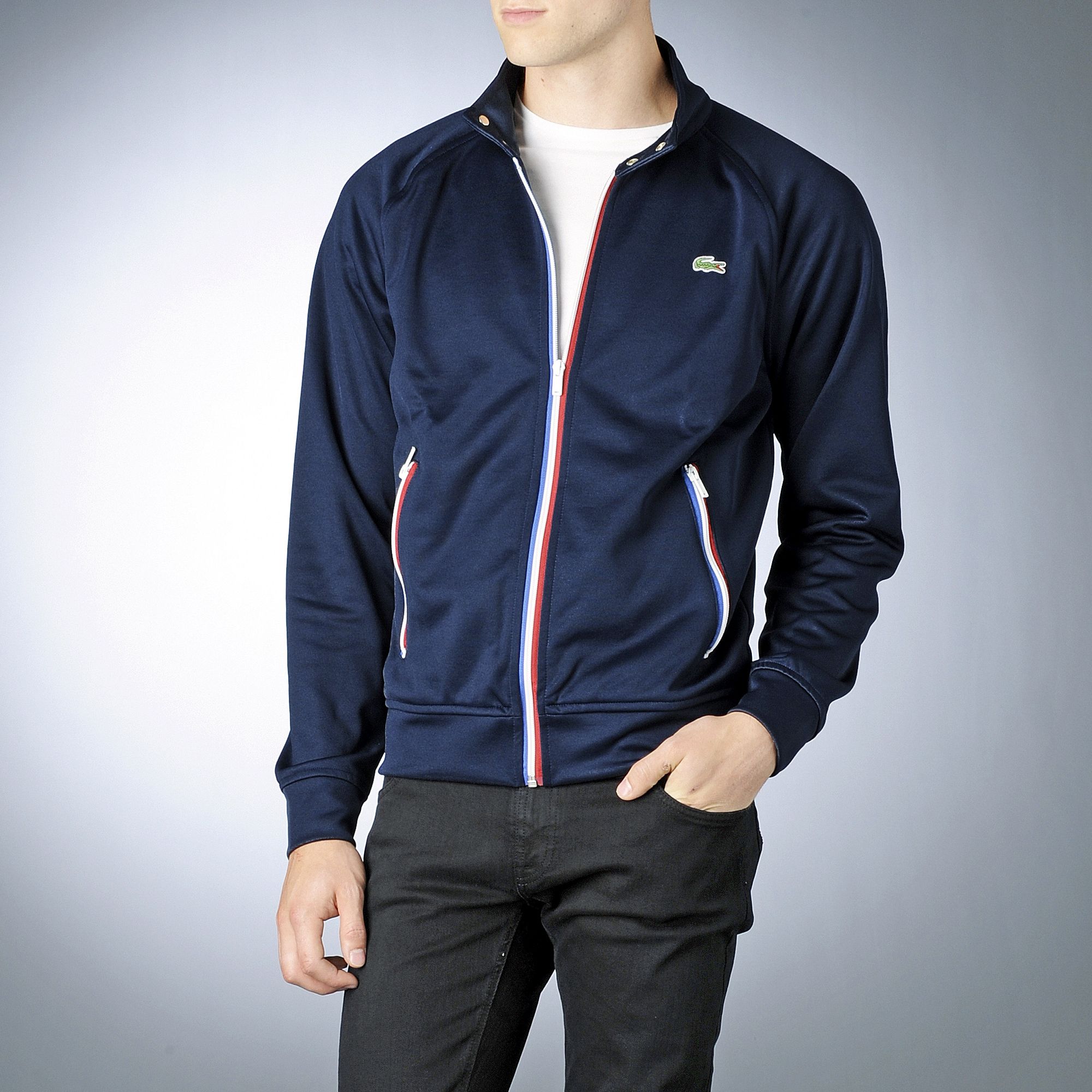 Lacoste Track Jacket in Navy (Blue) for Men - Lyst