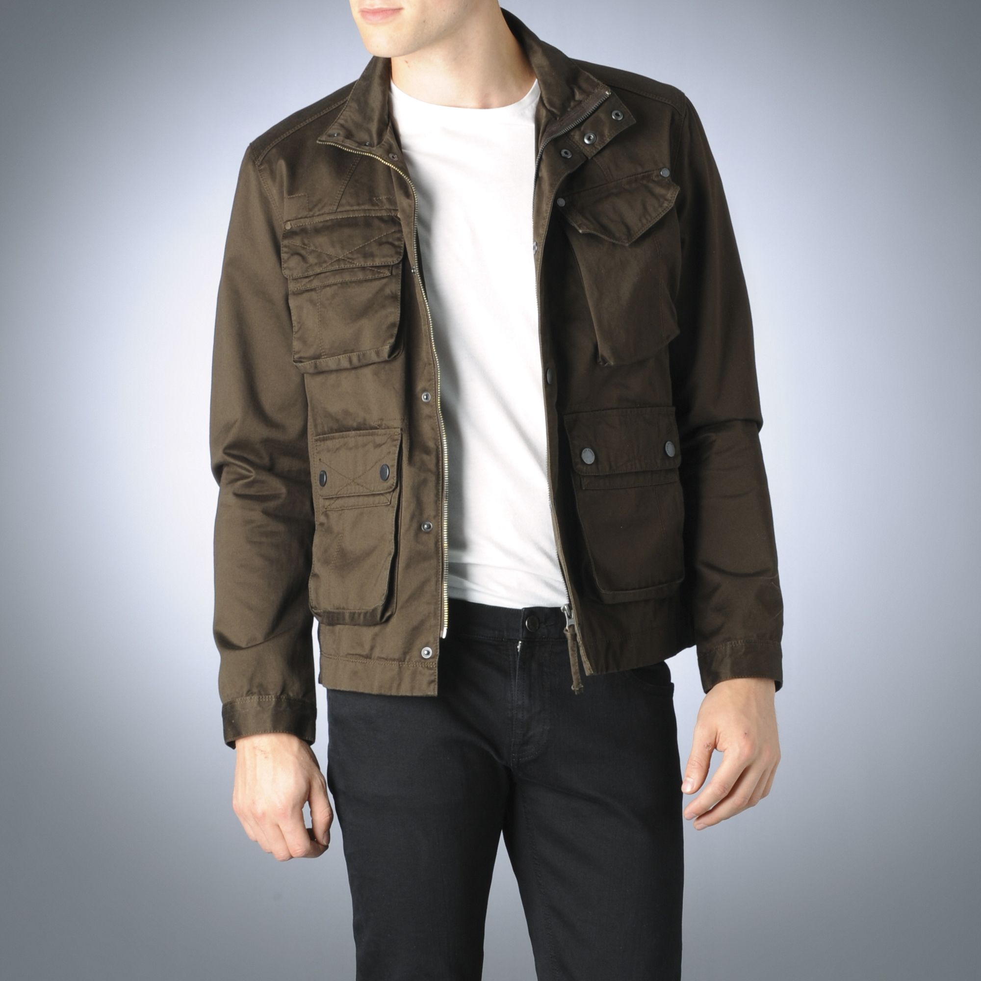 Ted Baker Layering Jacket in Khaki (Green) for Men Lyst