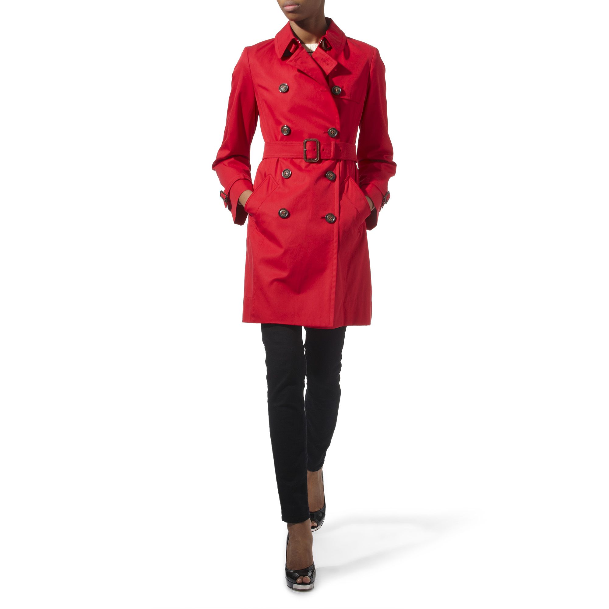 trench coat red