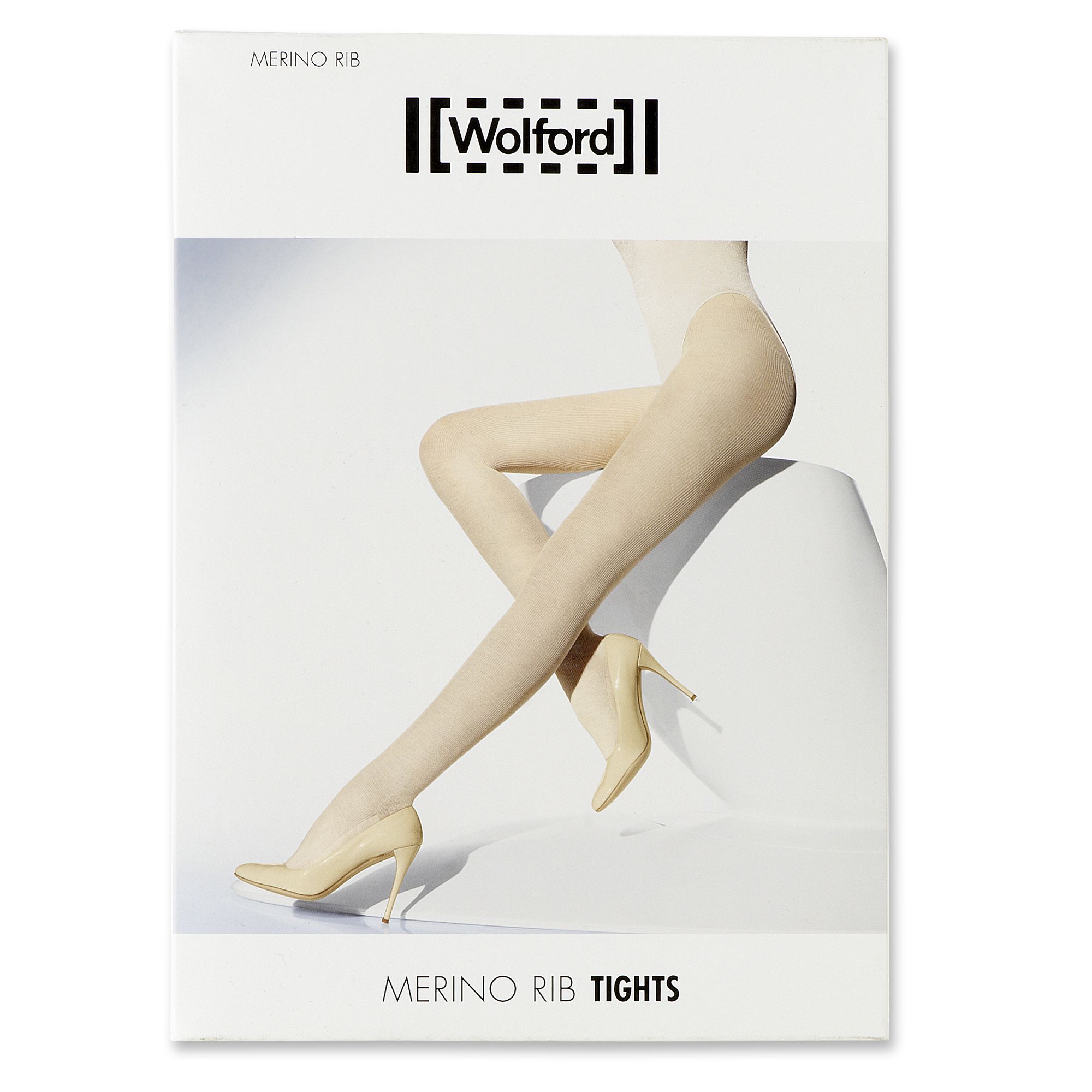 Wolford Ribbed Merino Wool Tights in White (anthracite) Lyst