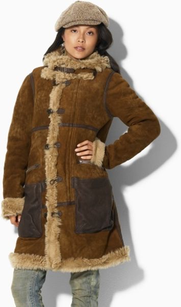 Ralph lauren tangle ford shearling coat #8