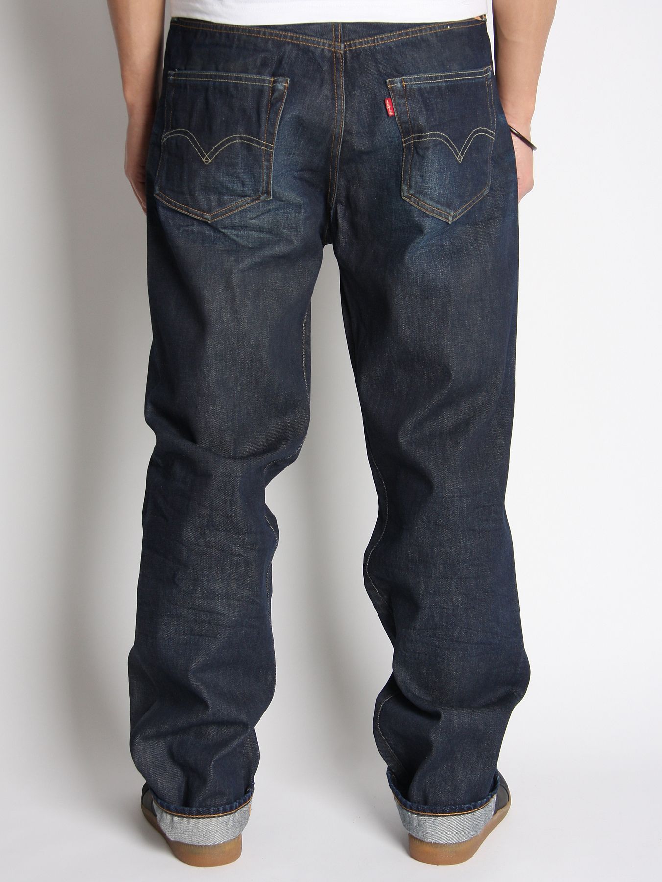 Levi's Levis Vintage Clothing Sugar Worn Rigid 501 Selvedge Jeans in ...