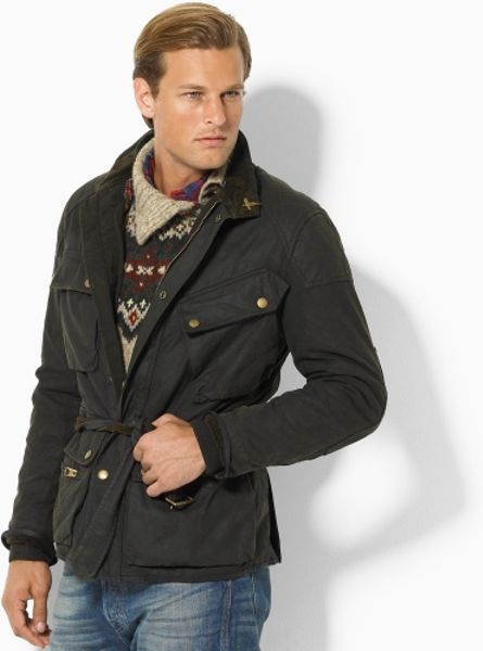 Polo Ralph Lauren Silverstone Oilcloth Jacket in Brown for Men | Lyst