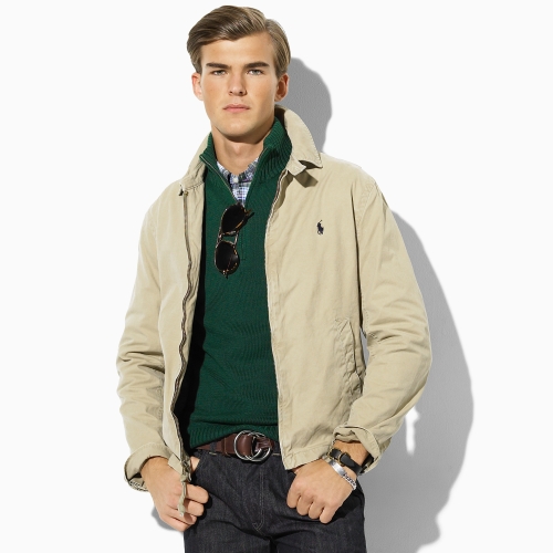 polo cotton windbreaker