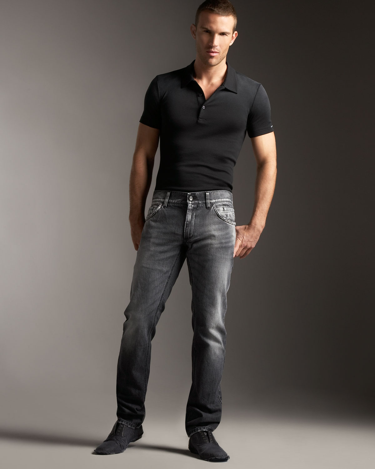 faded black jeans men