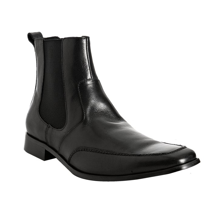 Lyst - Kenneth Cole Black Leather First Place Chelsea Boots in Black ...