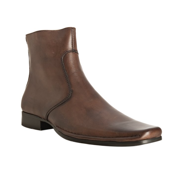 Kenneth Cole Cognac Leather Dry Run Ankle Boots in Brown for Men ...