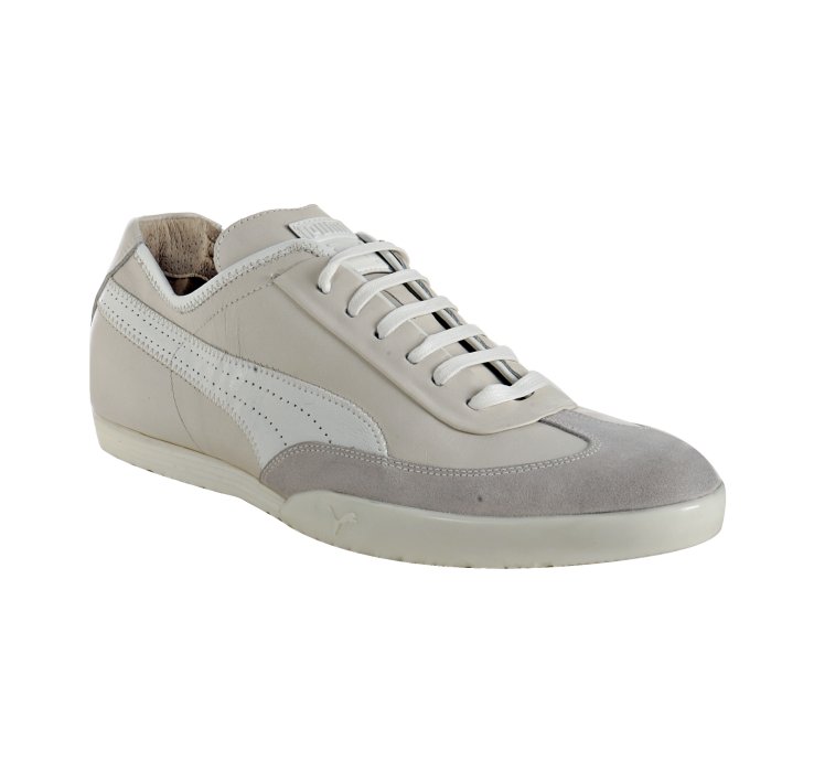 Puma Black Label Off White Leather Roma Re-luxe Sneakers in Gray for ...