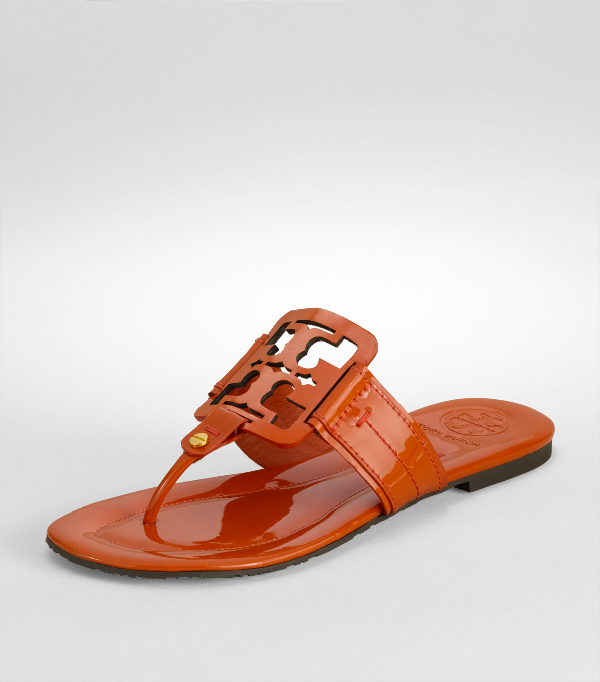 tory burch miller cloud leather thong slides