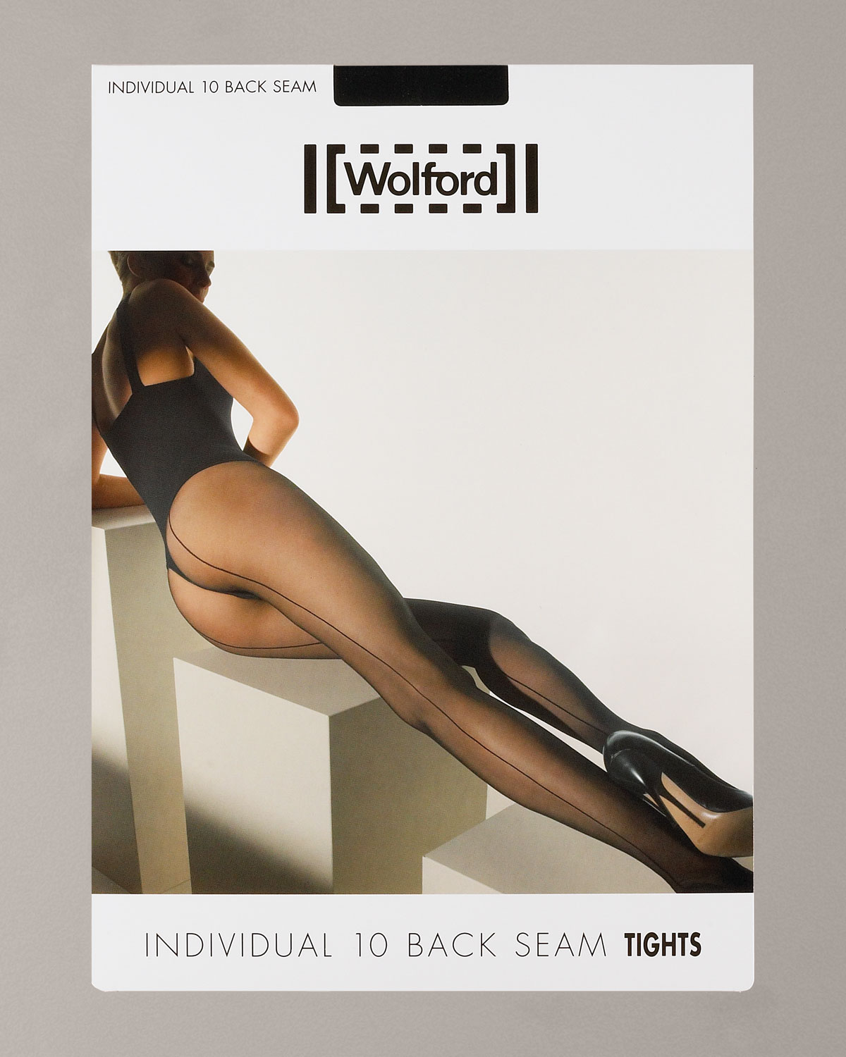 Wolford Individual 10 Back Seam Tights in Black Lyst