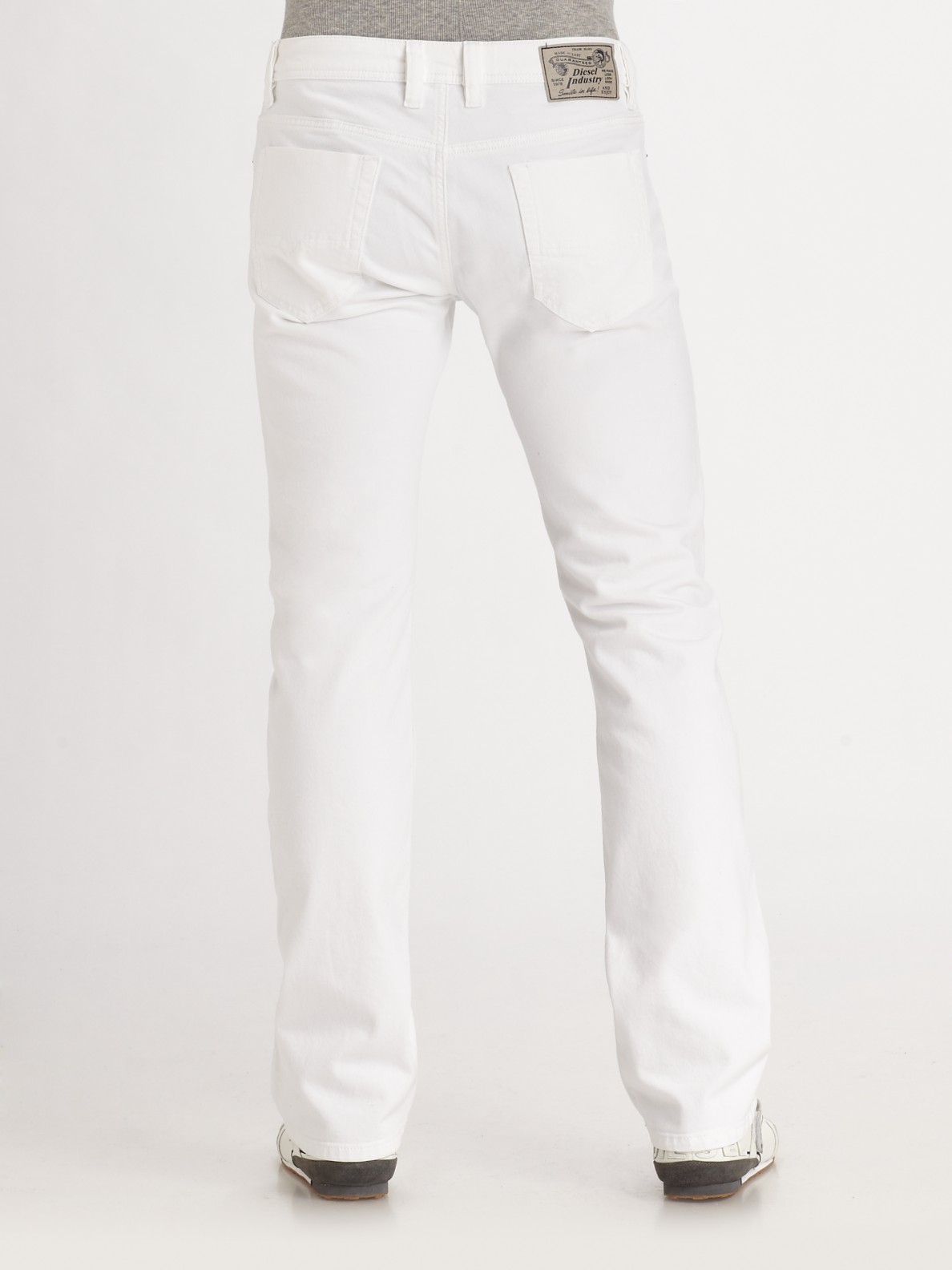 white straight leg jeans mens