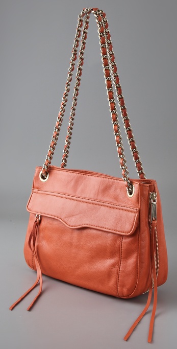 Manifestation tie mobile Rebecca Minkoff Swing Bag with Double Chain in Orange | Lyst