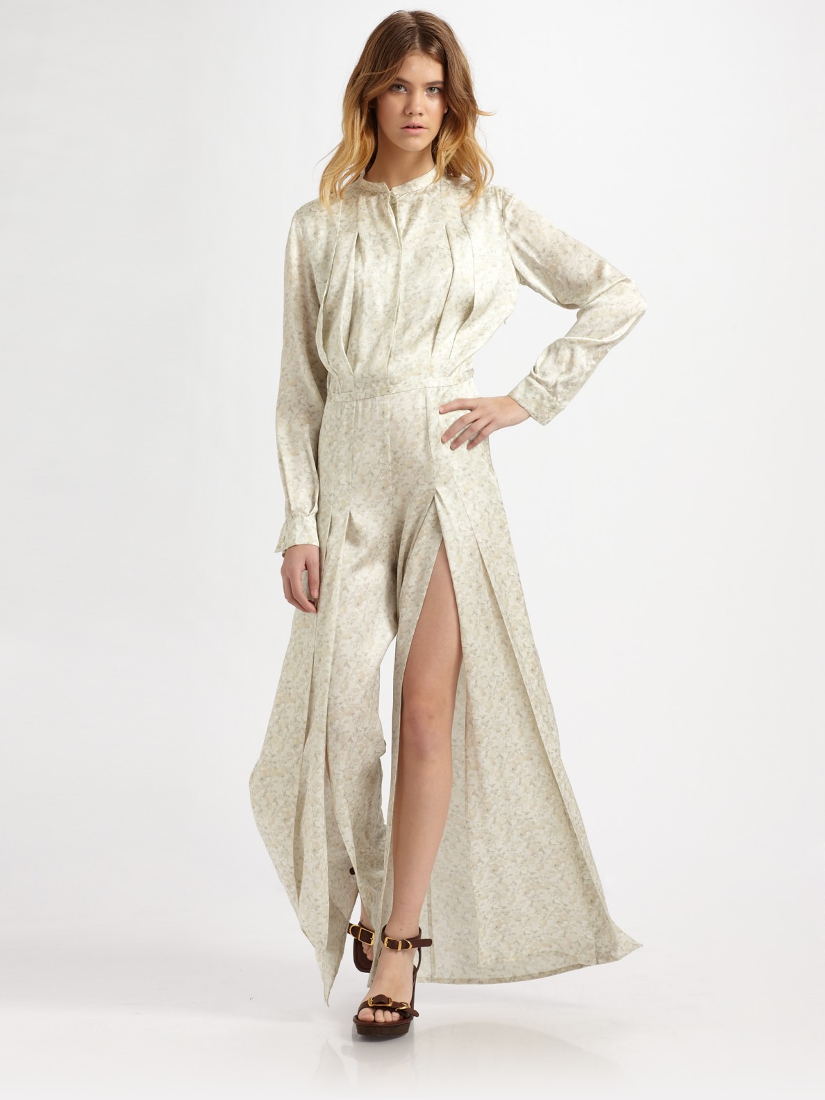 stella mccartney silk jumpsuit