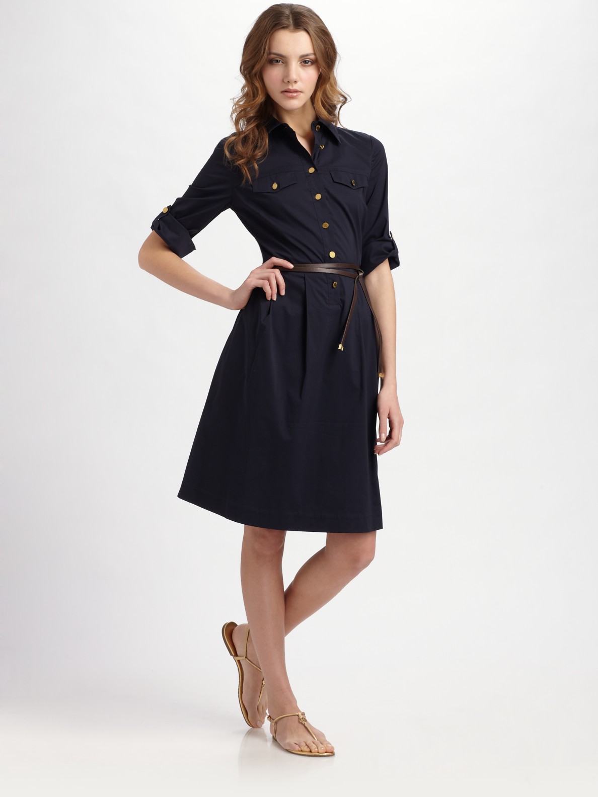 tory burch navy dress