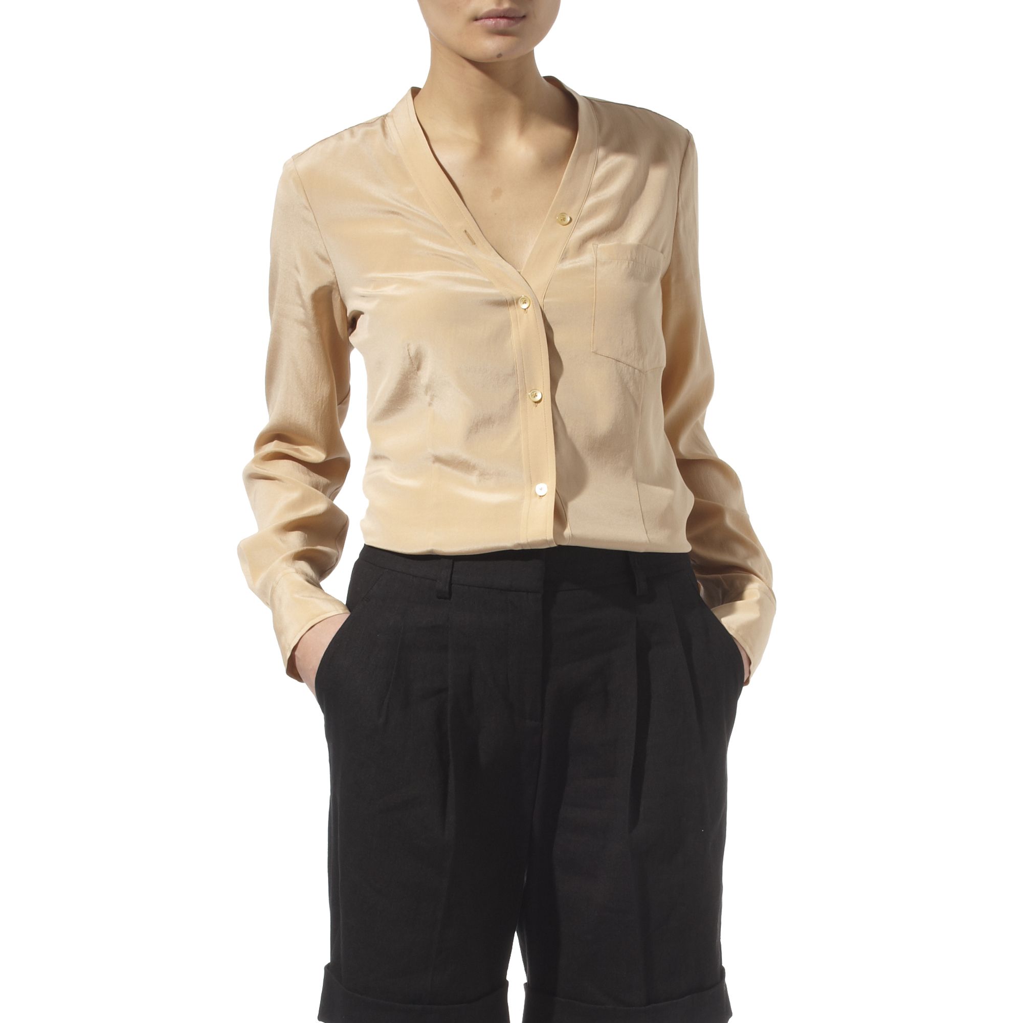 dkny silk shirt