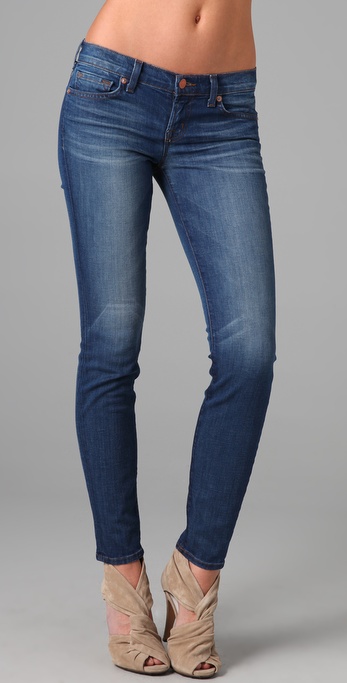 Brand Rise Skinny Jeans Blue | Lyst