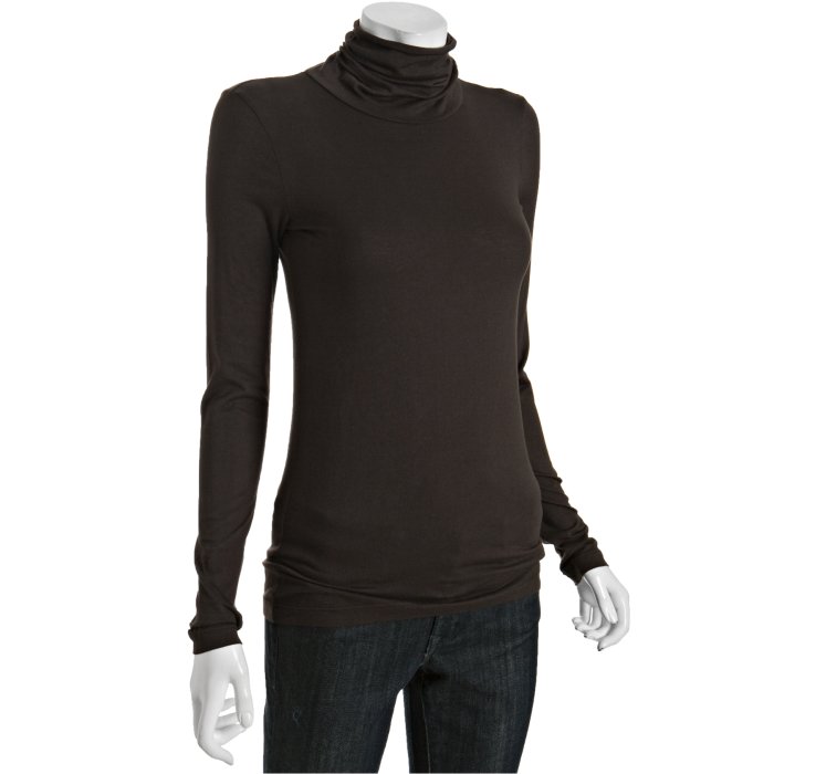 brown cotton turtleneck
