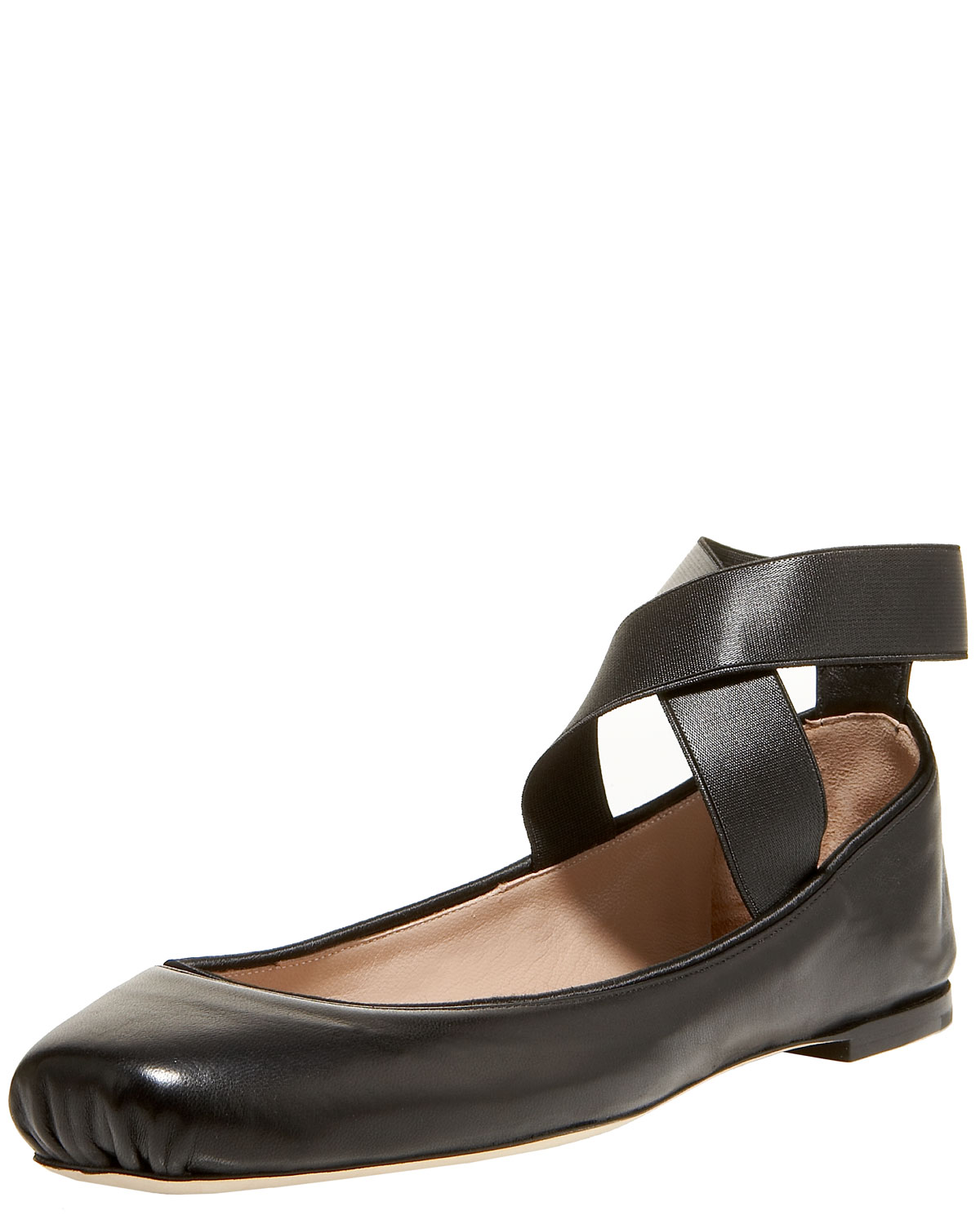 chloe square toe ballerina flats