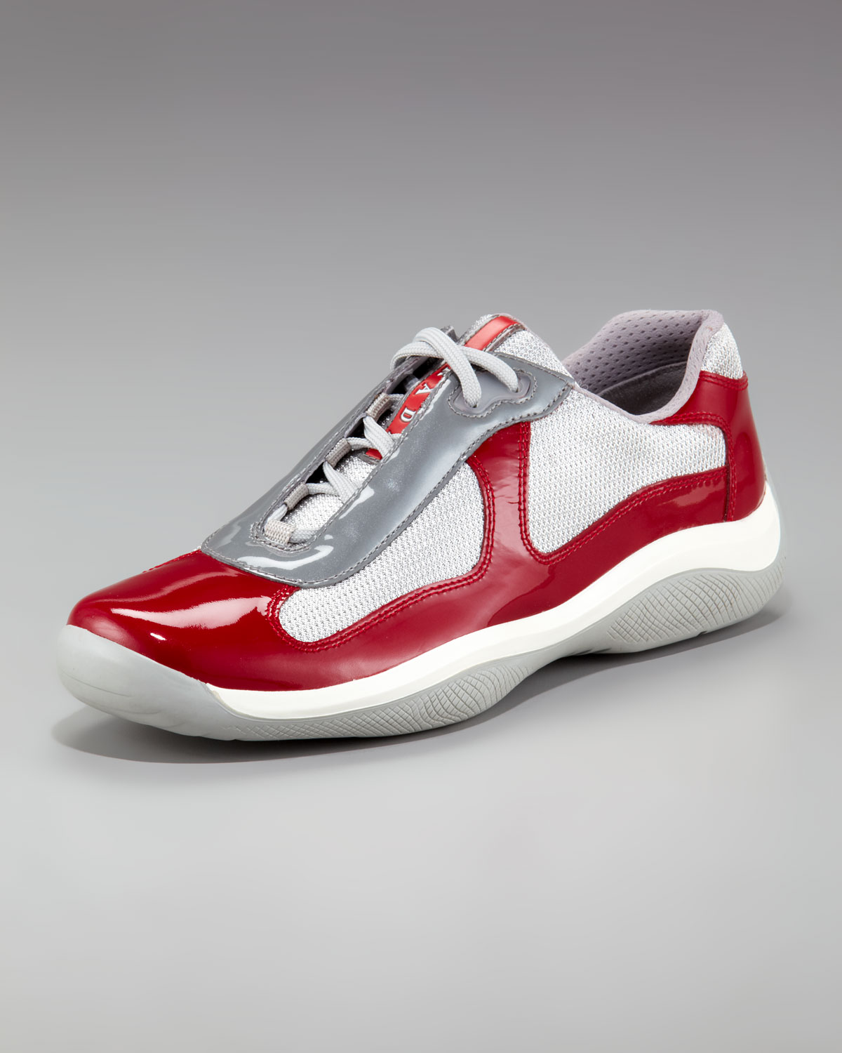 Prada Patent-leather Sneaker in Red for 