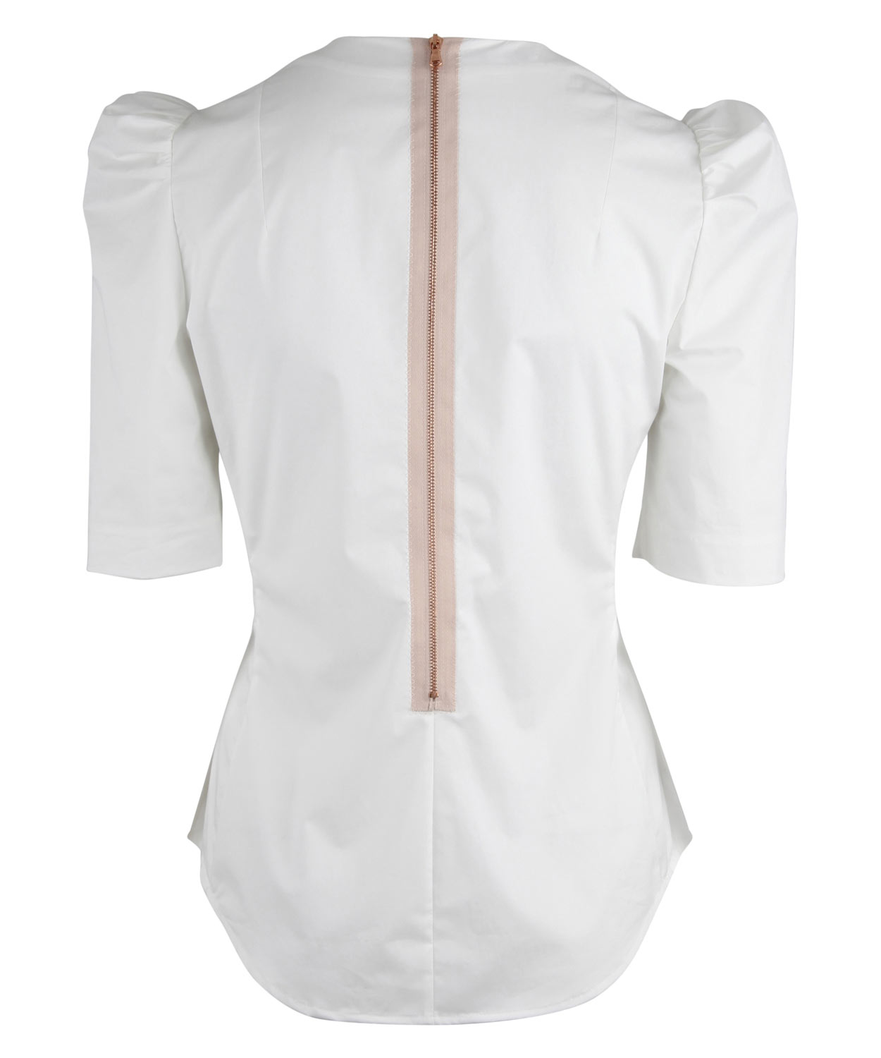 Lyst Carven Puff Sleeve Shirt in White
