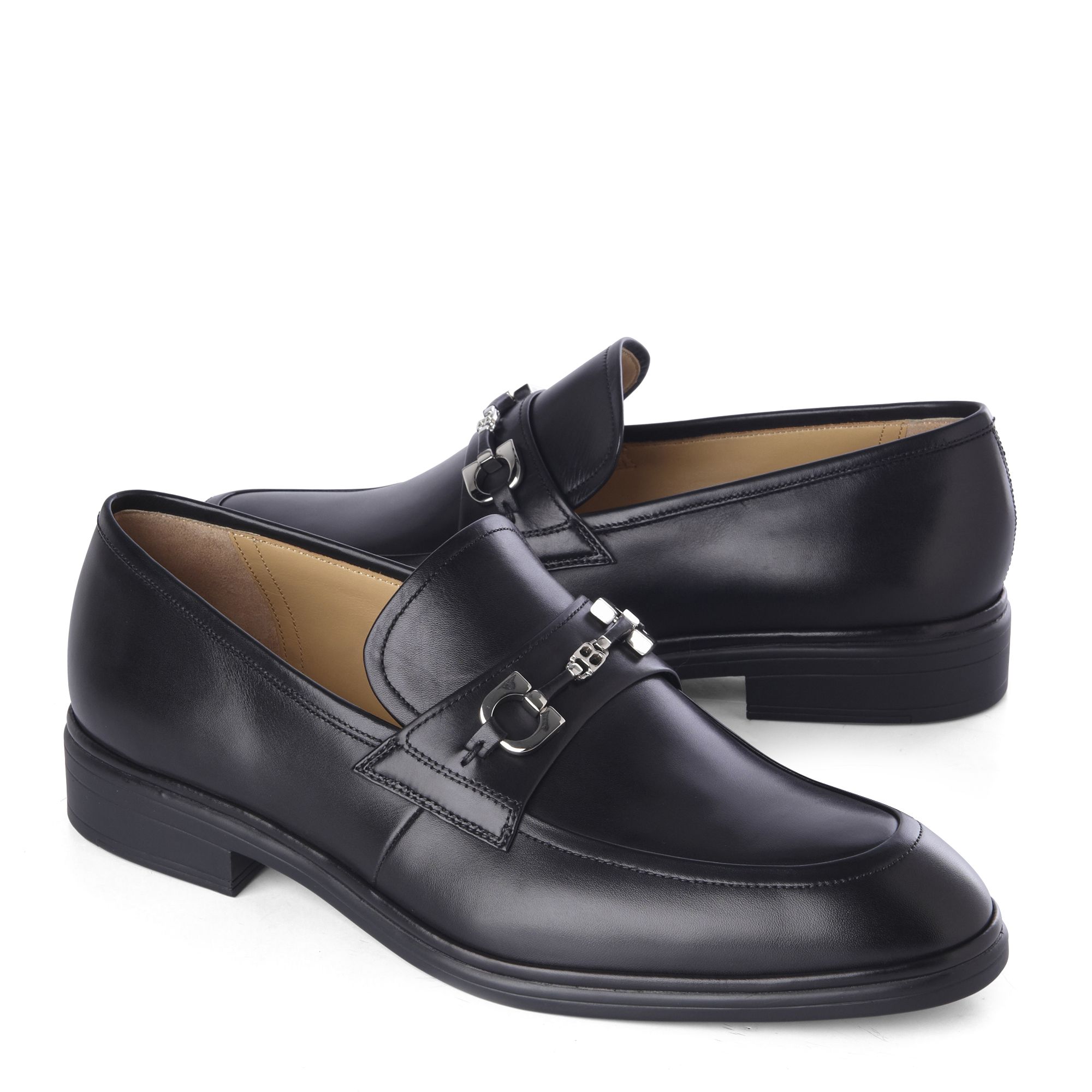 bally black loafers