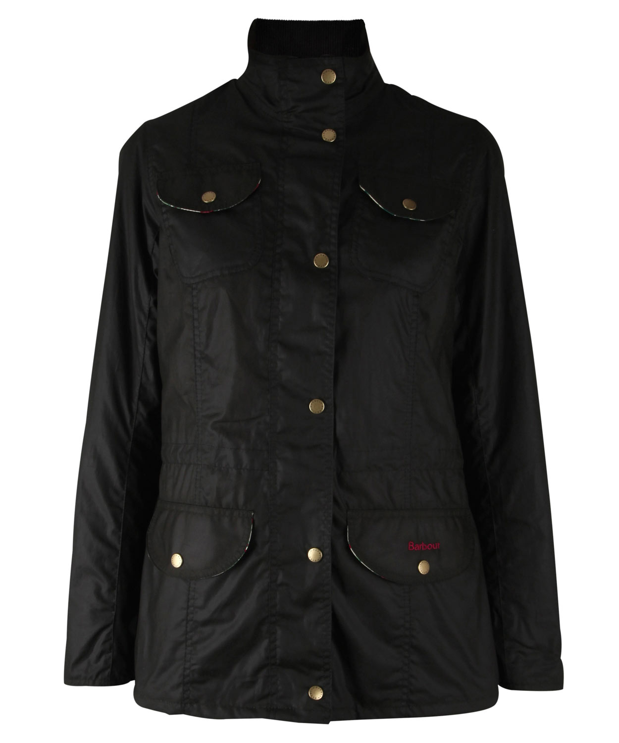  Barbour  Pink Liberty  Print Classic Hooded Jacket  in Black 