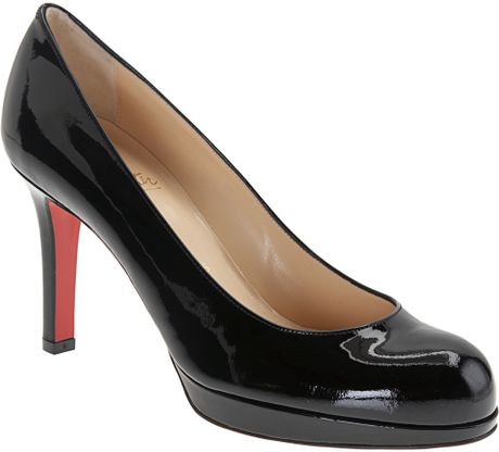 Christian Louboutin Patent New Simple Pump 90 in Black | Lyst