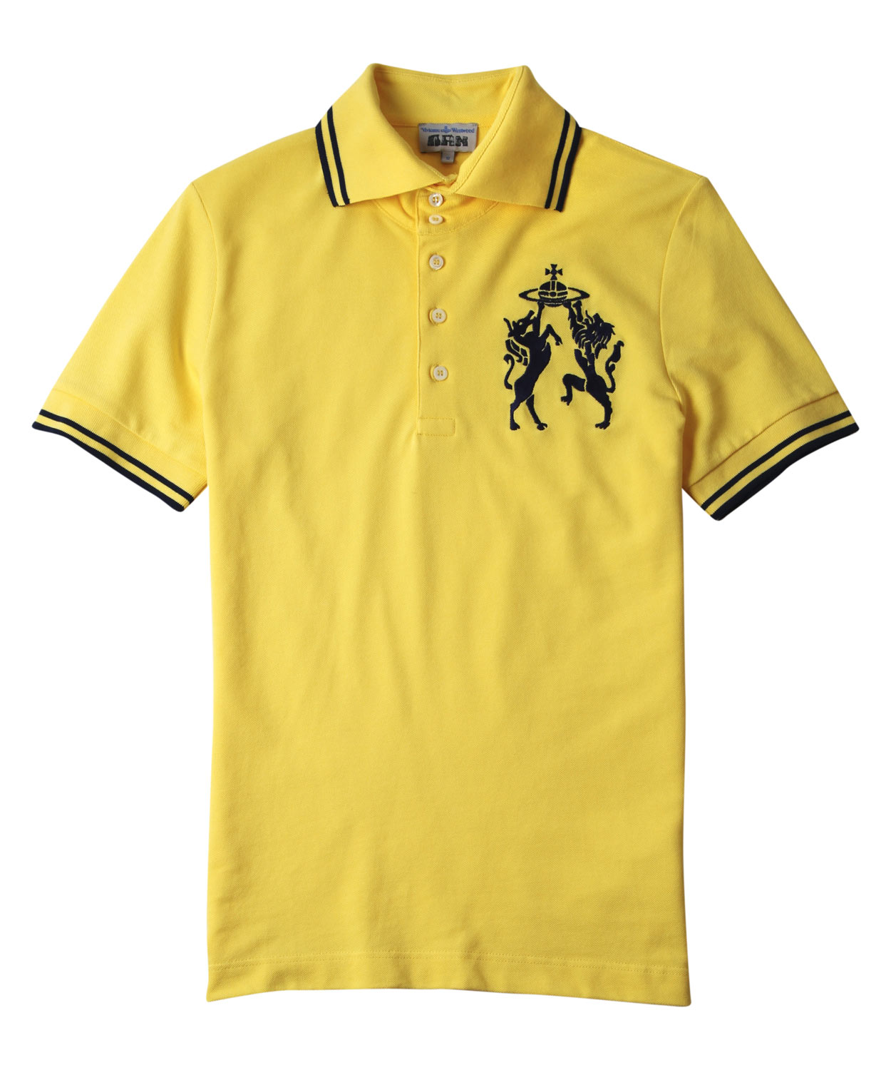 Vivienne Westwood Yellow Lion Orb Polo Shirt for Men - Lyst