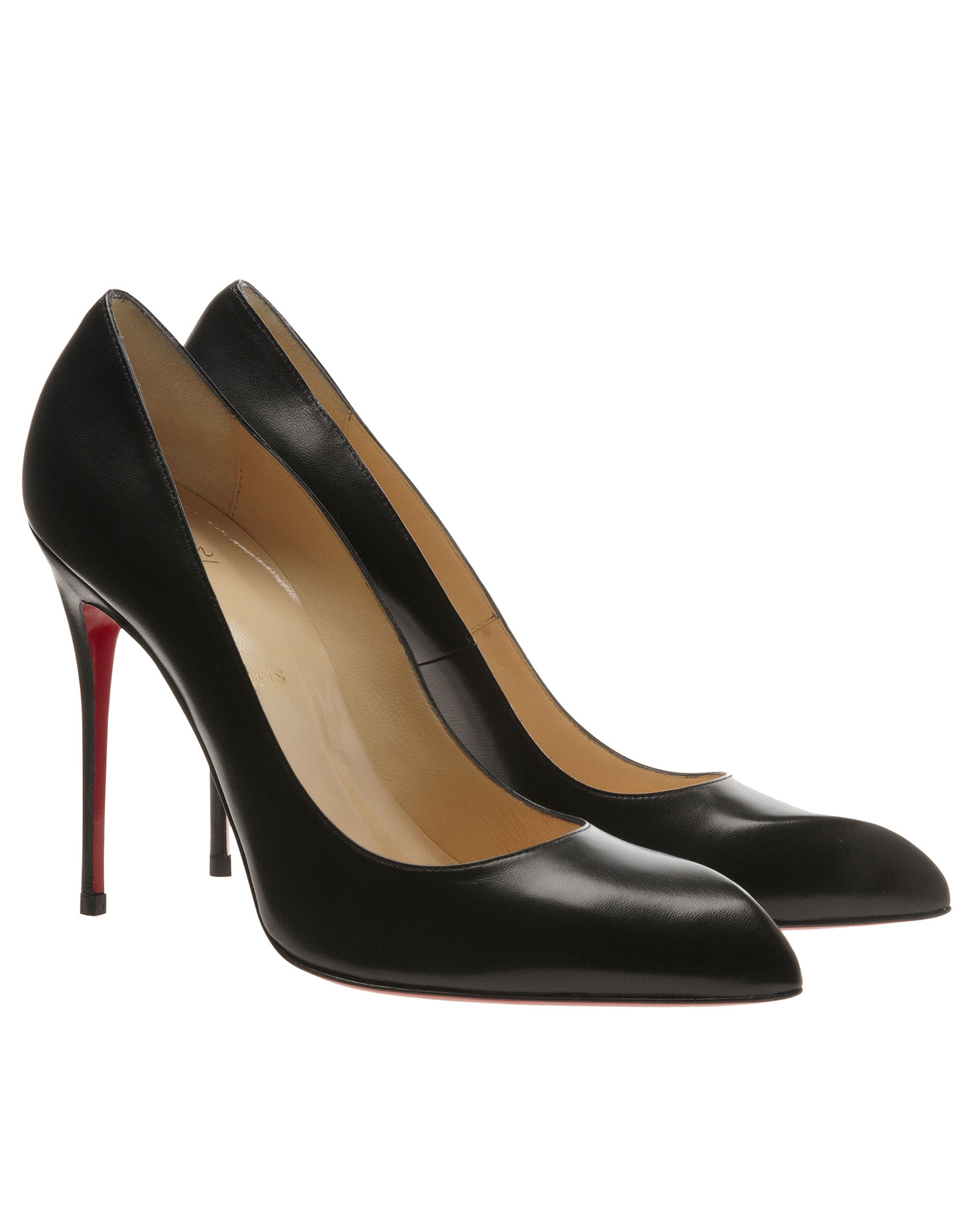Christian Louboutin Chiara Leather Court Shoes in Black Lyst