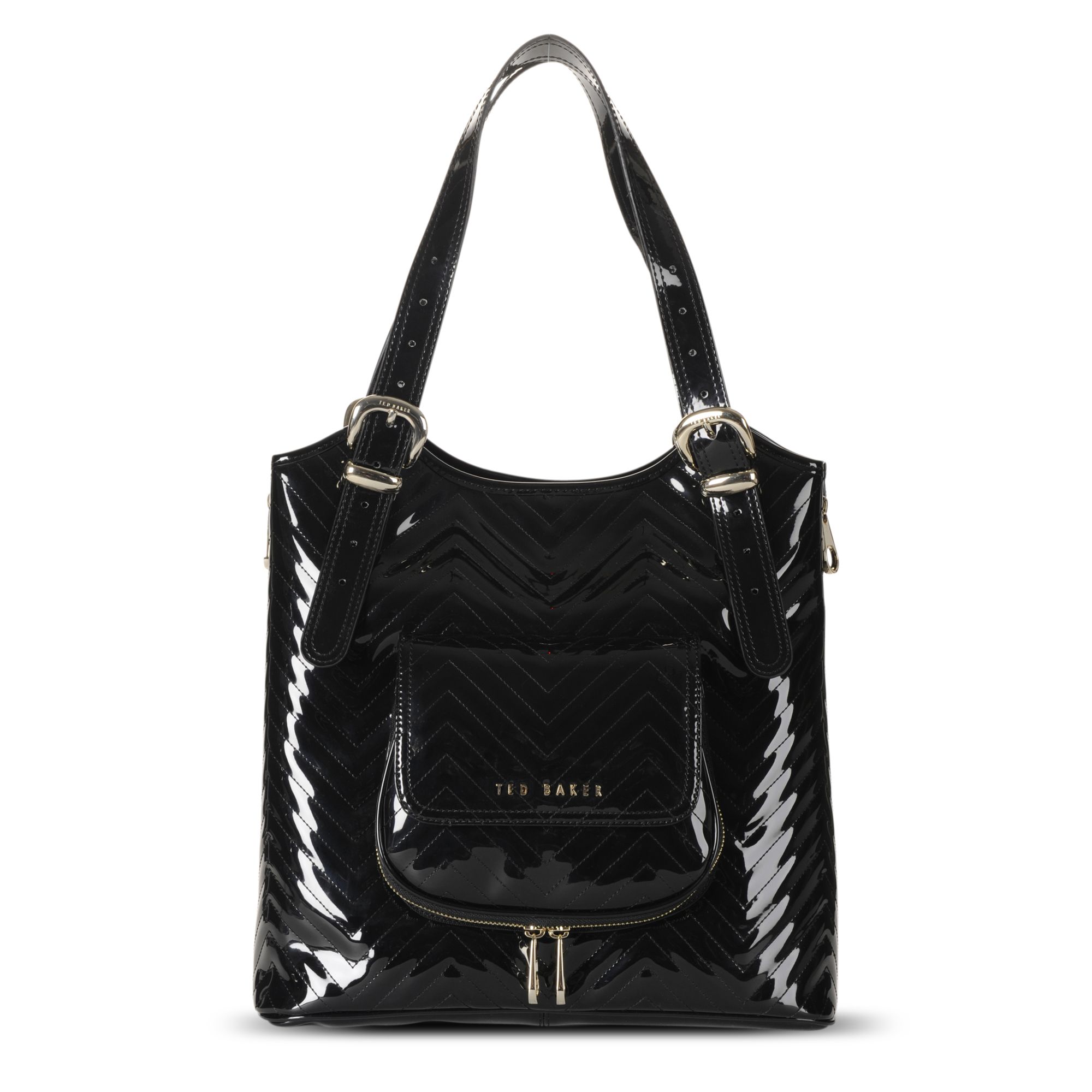 ted baker black patent bag