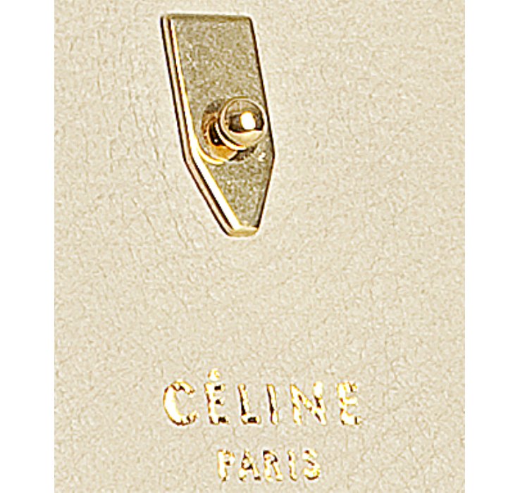celine beige cotton handbag boogie  