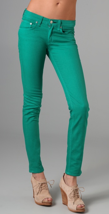 rag and bone green jeans