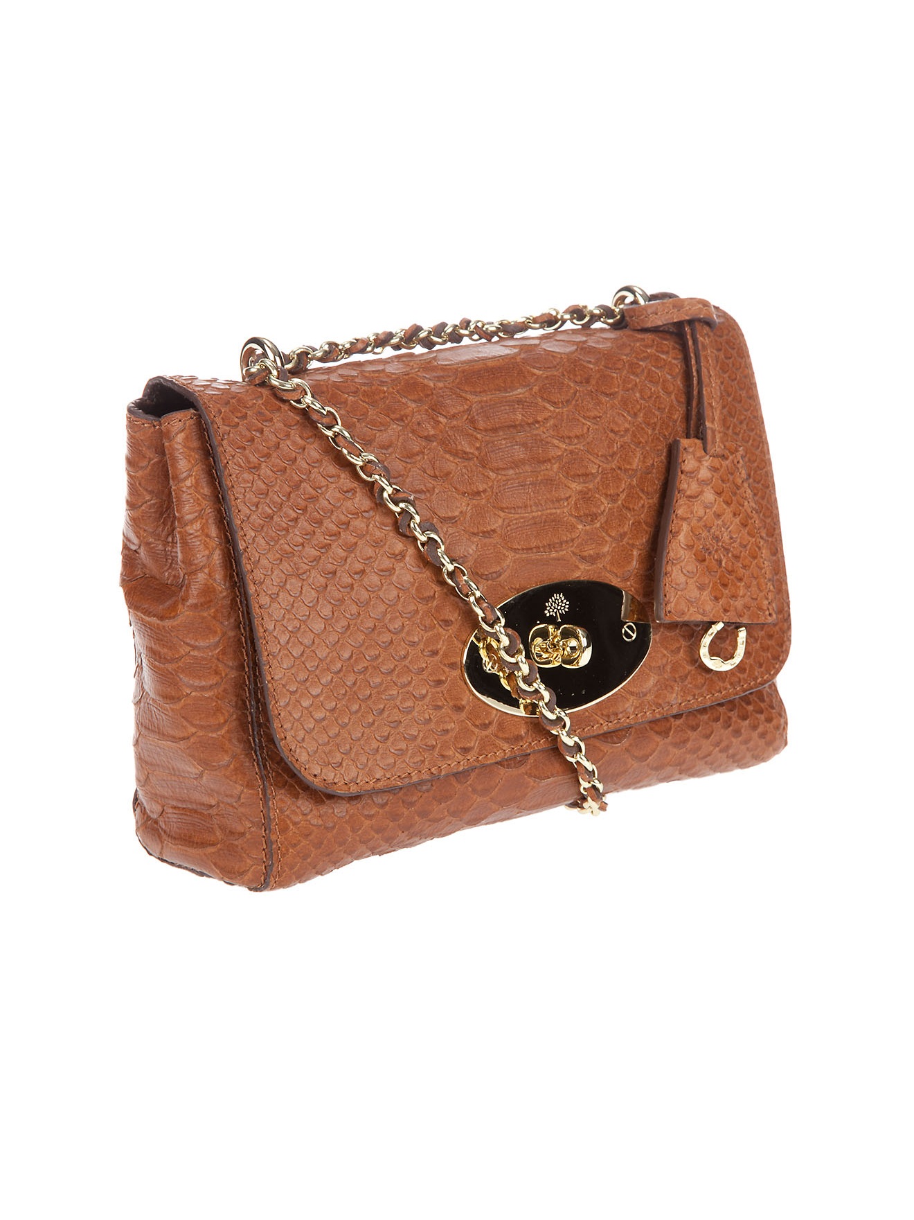  Mulberry  Lily Bag  in Oak Brown Lyst