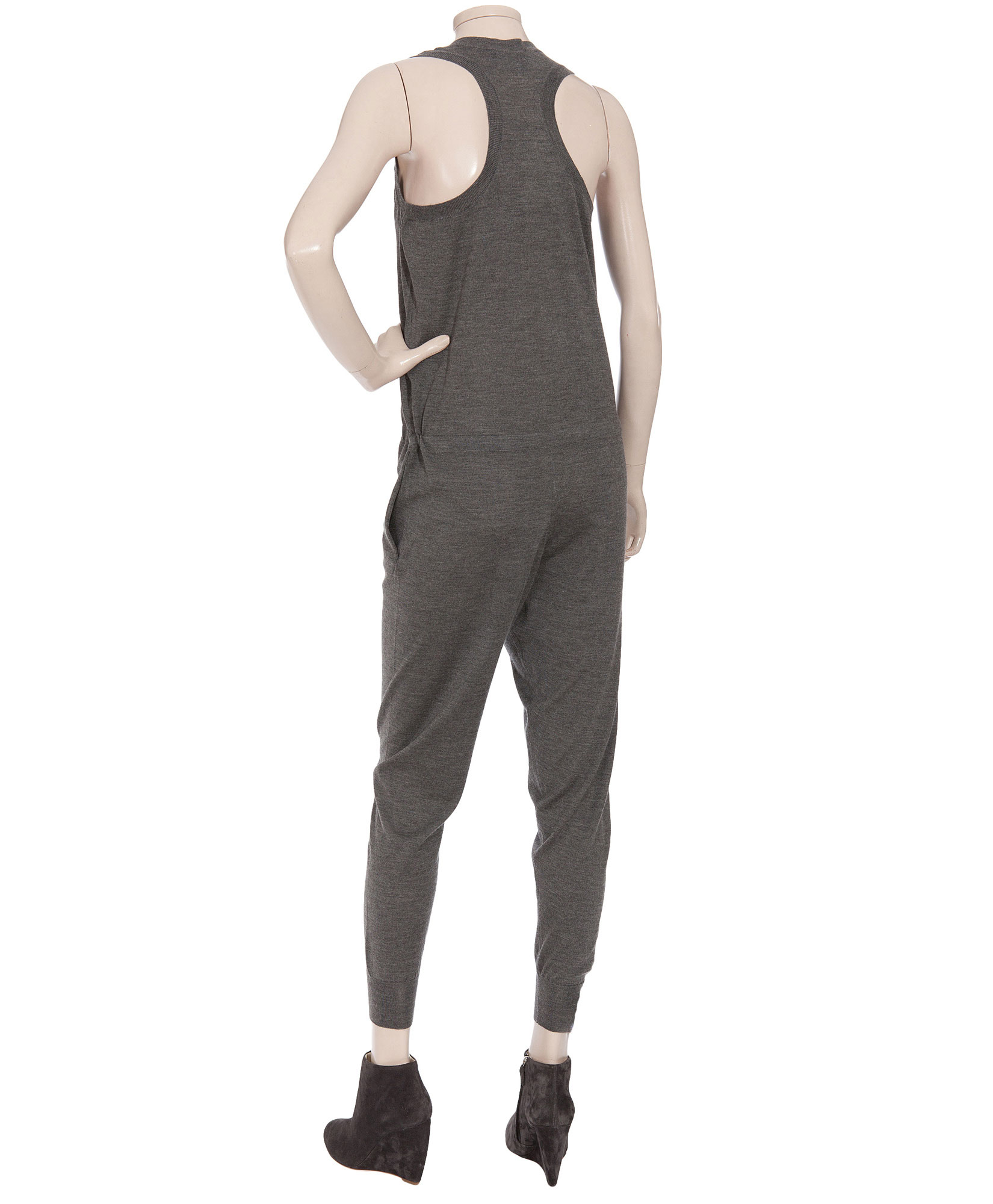 Stella mccartney Knit Jumpsuit in Gray (grey) Lyst