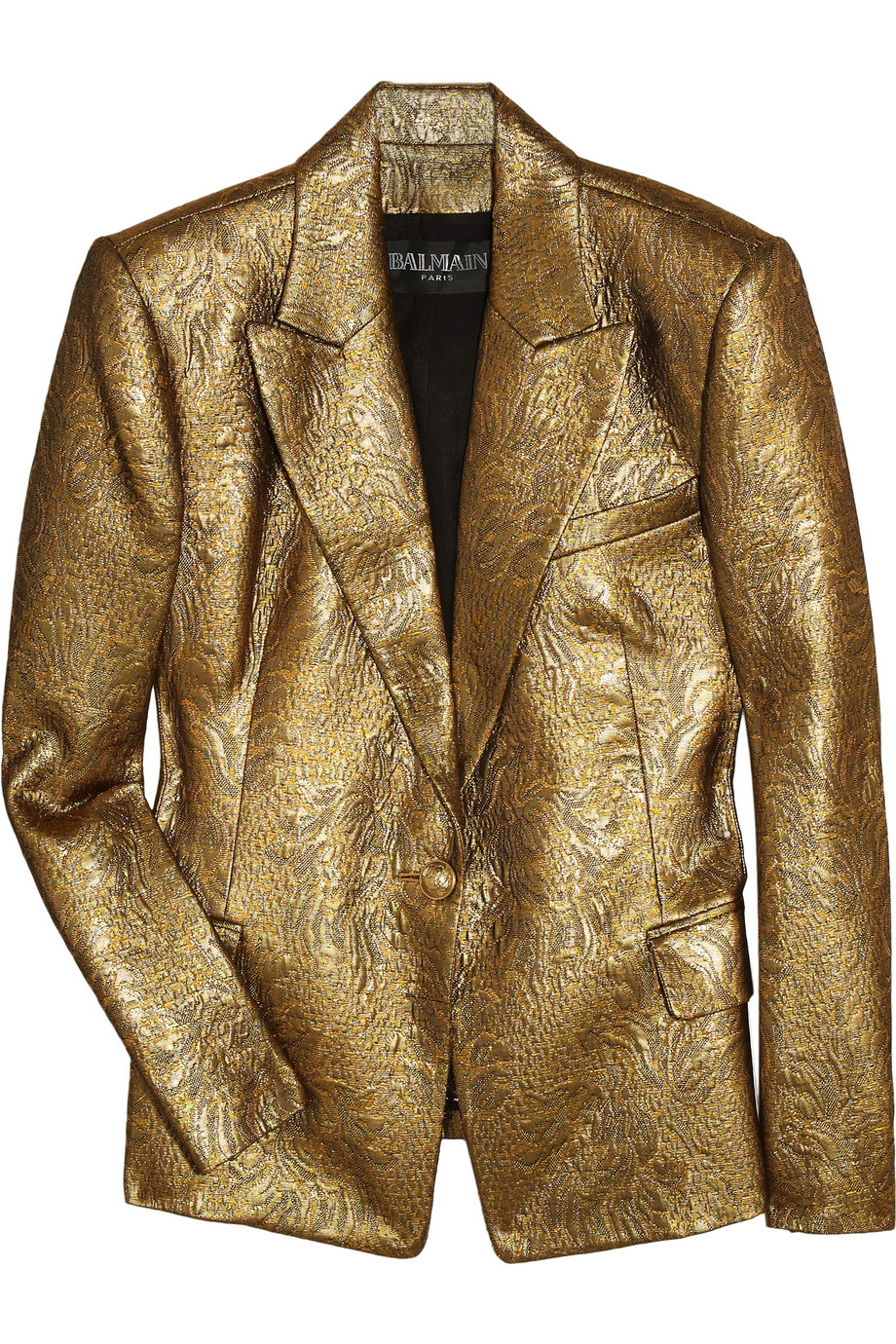 Balmain Metallic Brocade Jacket | Lyst