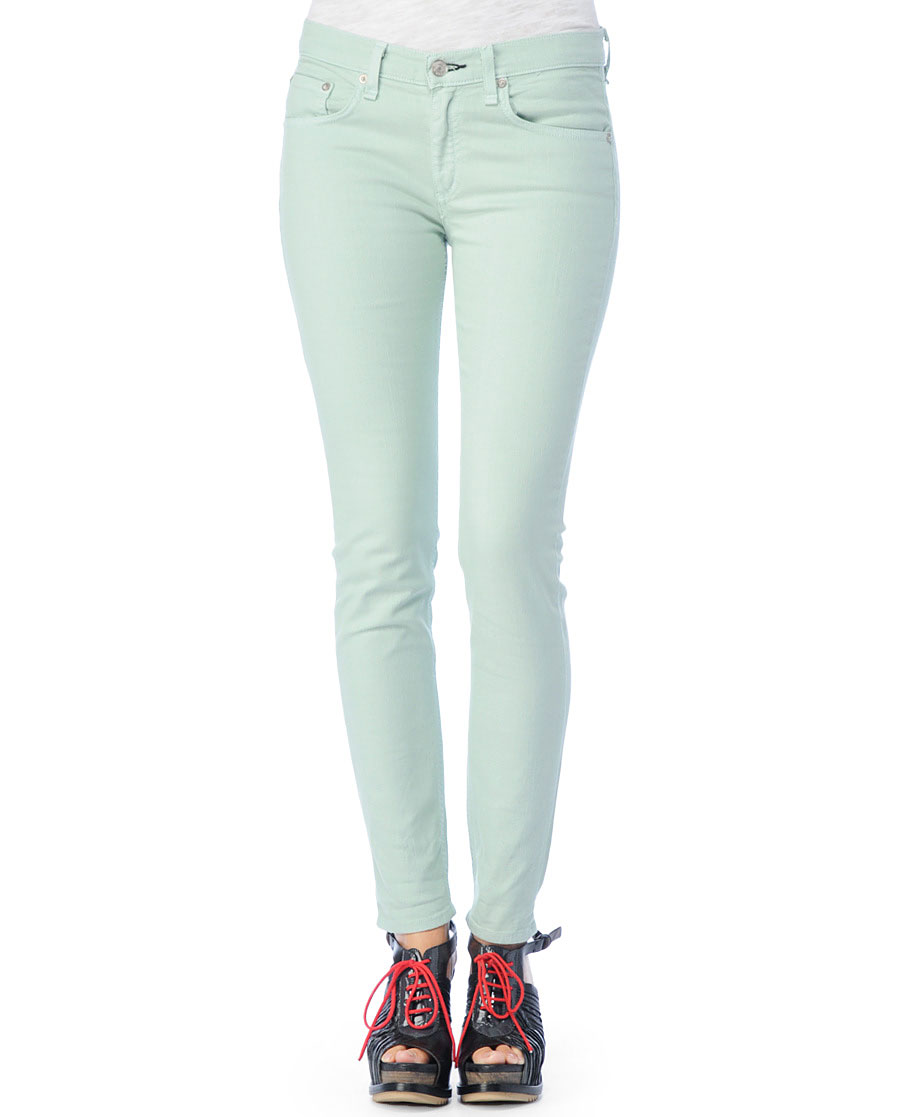Rag Bone Skinny Mint In Green Lyst